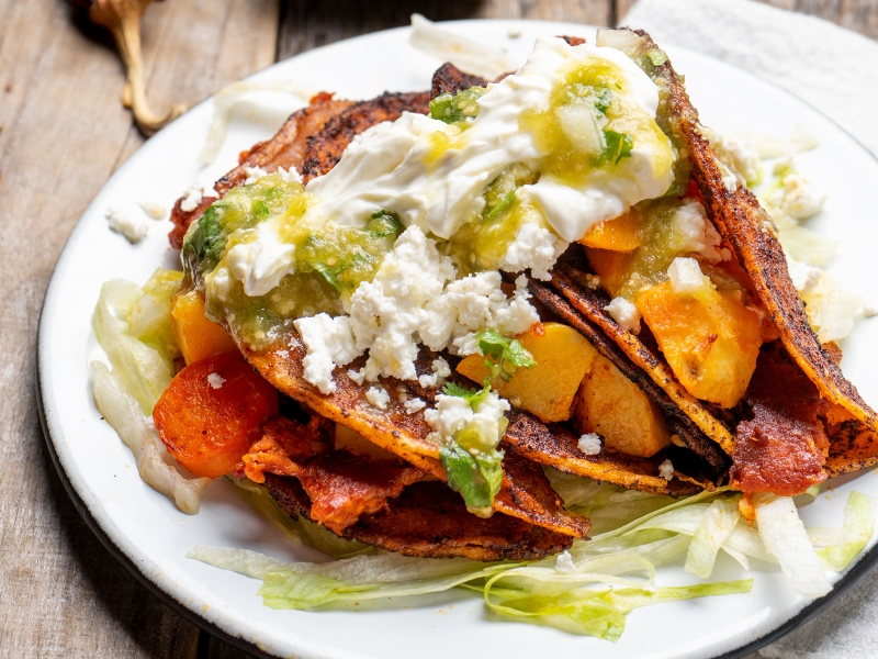 Lecker und perfekt zum Abnehmen: Knusprige Kartoffel-Tacos