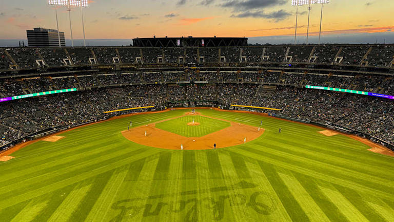 Mount Davis provides a stunning view of the Oakland Coliseum and beyond. | Stephanie Apstein/Sports Illustrated