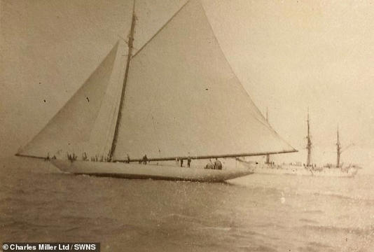 The pictures were taken aboard the Oceana yacht which was owned by Gilbert A. Tonge at the time