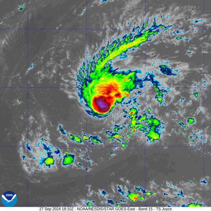 Tropical tracker Tropical Storm Leslie continues to weaken in Atlantic