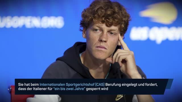 WADA fordert Sperre für Jannik Sinner