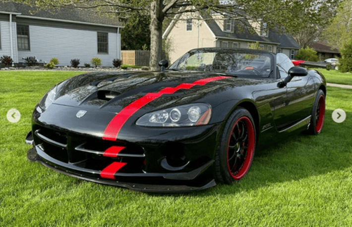 The Dodge Viper SRT10 ACR of Stallone / Photo from IG Fans of Syl on Only Vipers