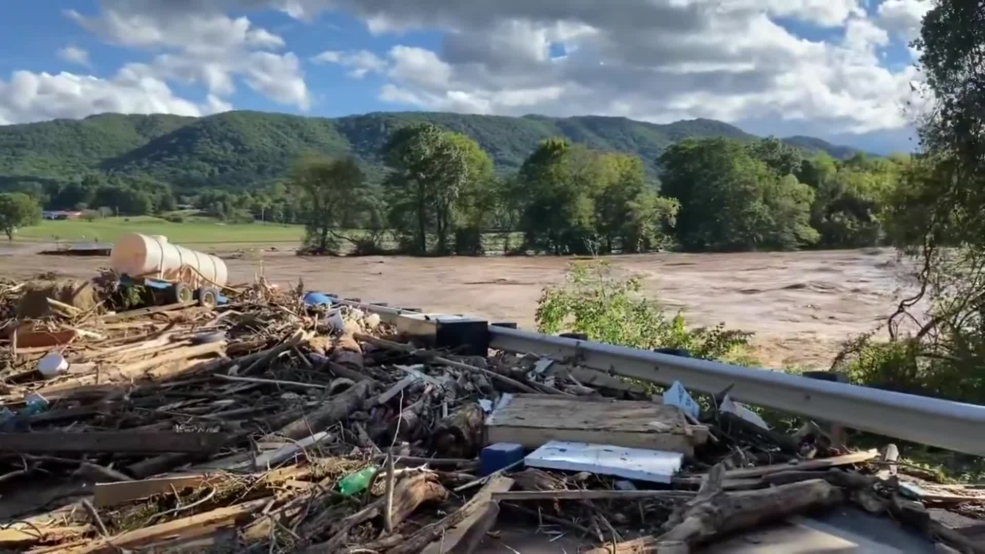 US: Critical Bridge Over Nolichucky River Collapses Amidst Flood Crisis ...