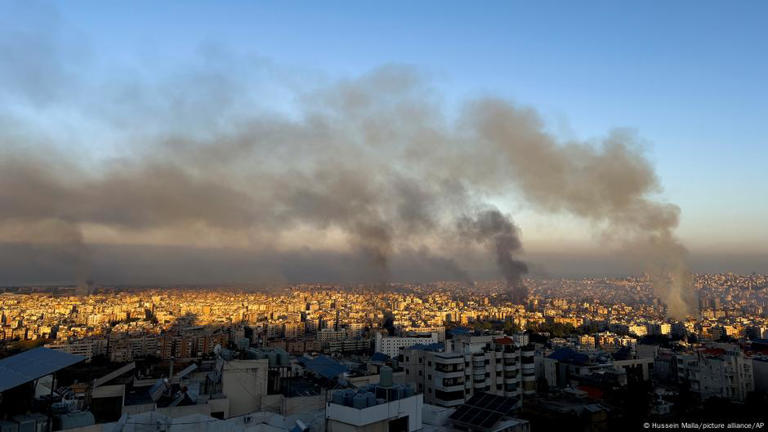 Vista sobre Beirute, que tem estado debaixo de fogo das tropas israelitas que tentam dizimar o Hezbollah