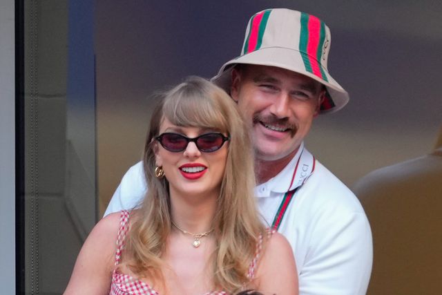 Gotham/GC Images Taylor Swift and Travis Kelce are seen during the 2024 US Open Tennis Championships