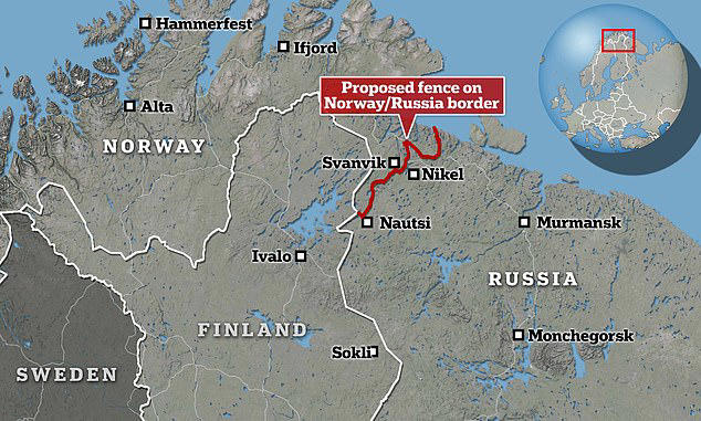 Norway 'to build fence on border with Russia'