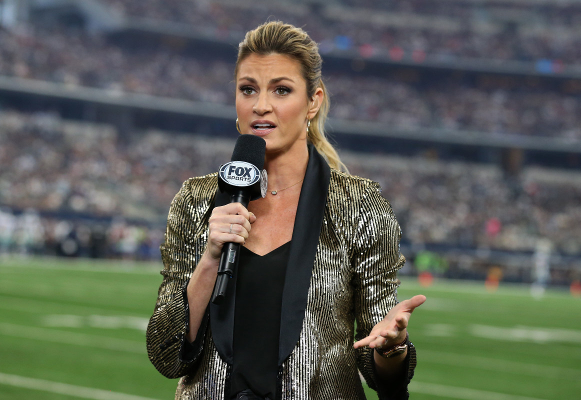Fox sideline reporter Erin Andrews Matthew Emmons-Imagn Images