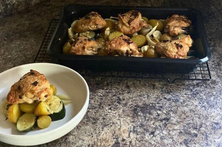 How Rick Stein's simple garlic chicken traybake became my new favourite