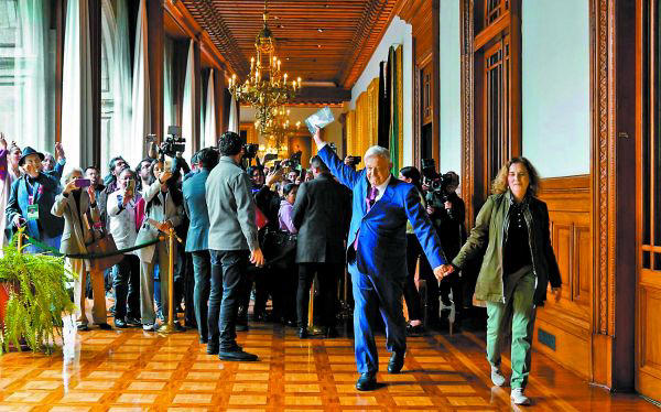 Andrés Manuel López Obrador,Claudia Sheinbaum,palacio nacional