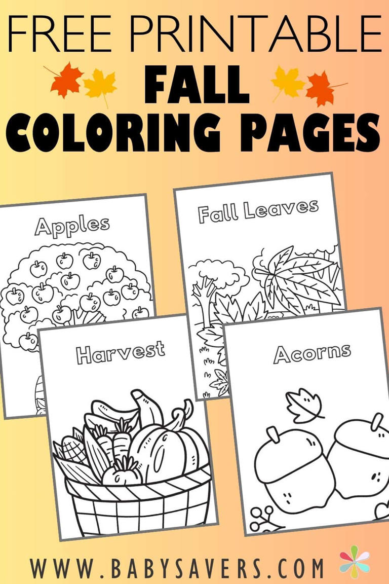 Fall Coloring Pages: Fun Free Printables for Kids