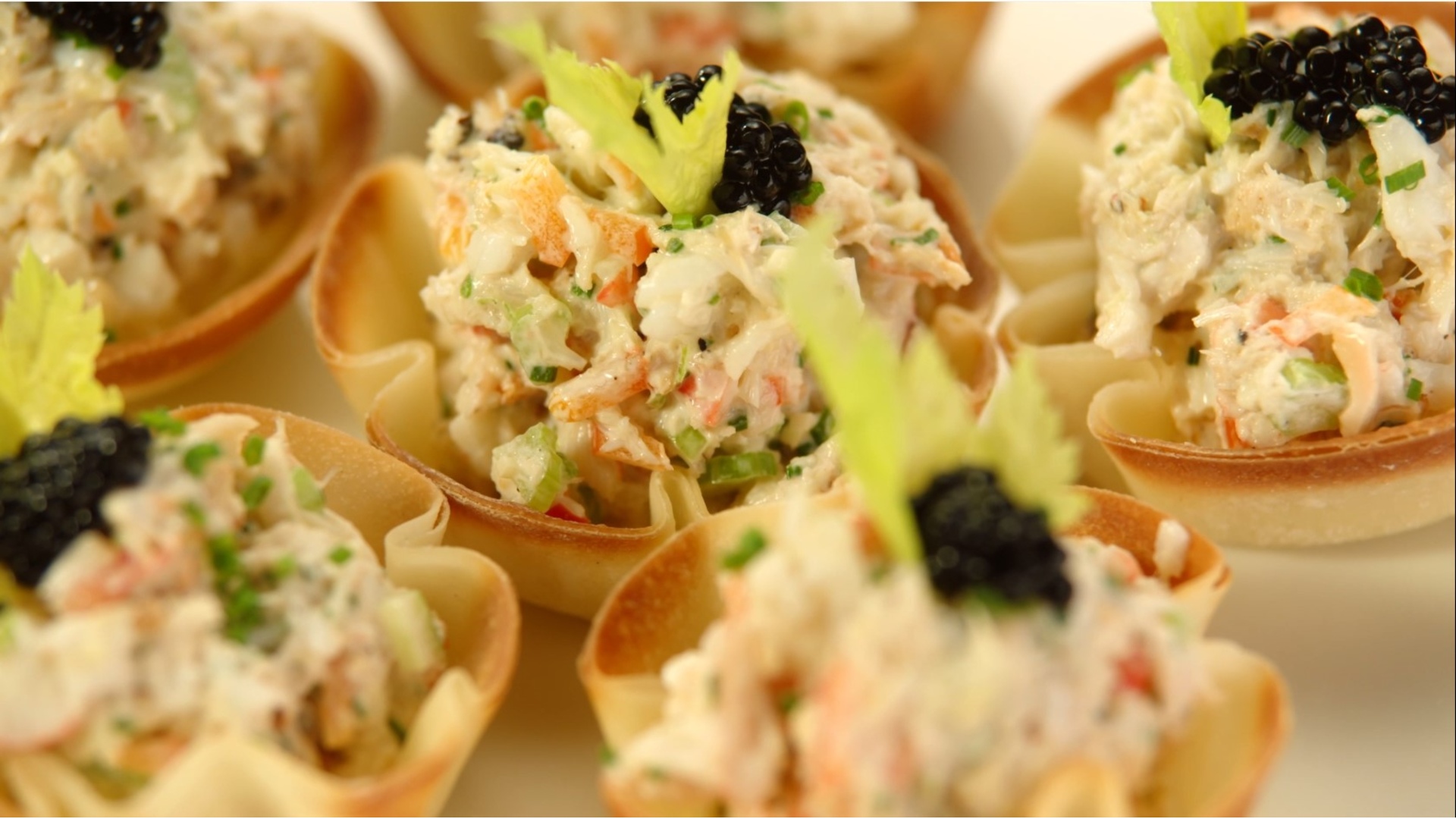 Krabbensalat-Tassen, Ein erfrischender Meeresfrüchte-Genuss
