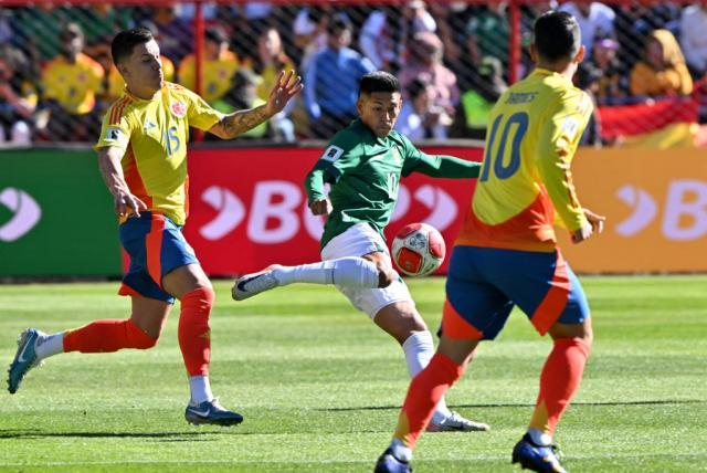 Bolivia se quedó con los 3 puntos ante Colombia.