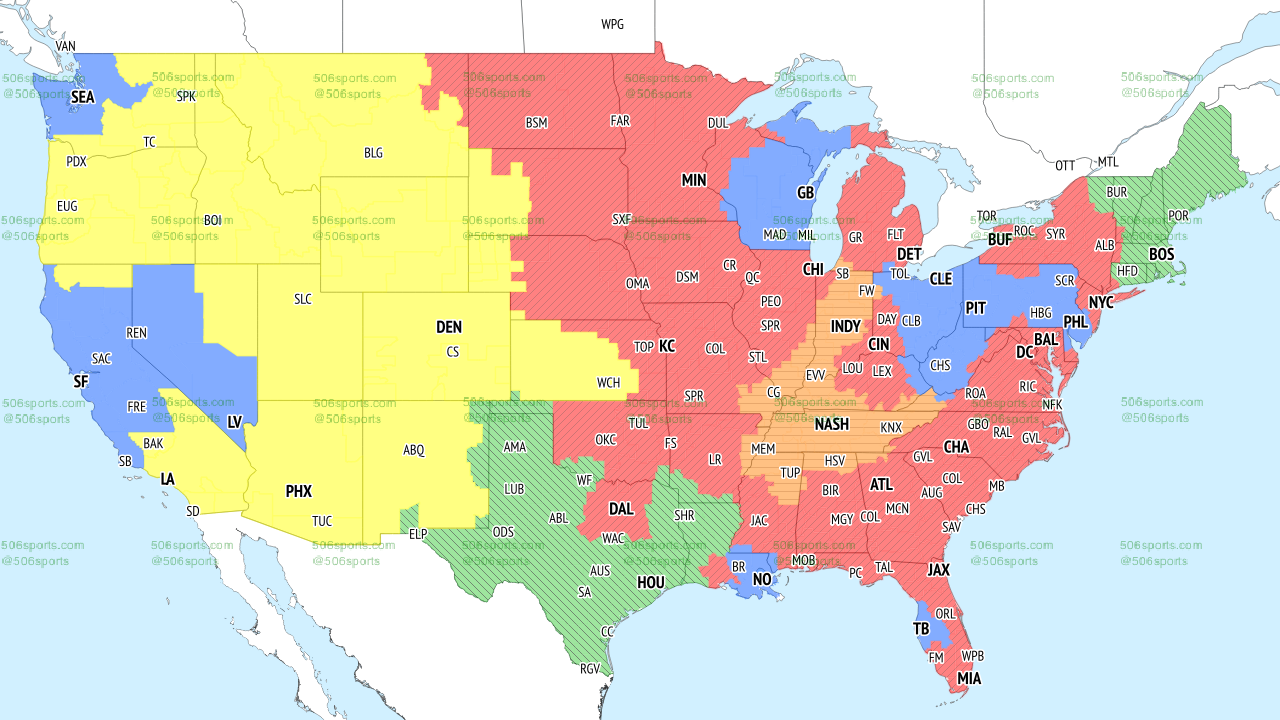 NFL Week 8 TV coverage maps - AA1sAwtZ.img