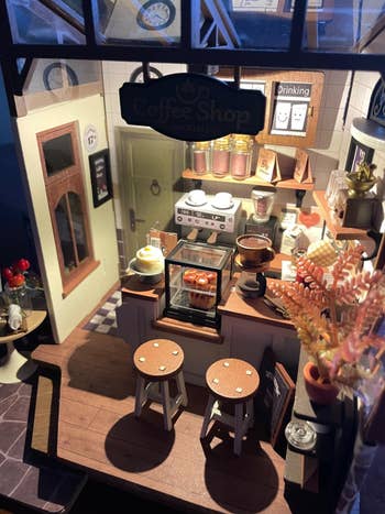 details of the coffee shop