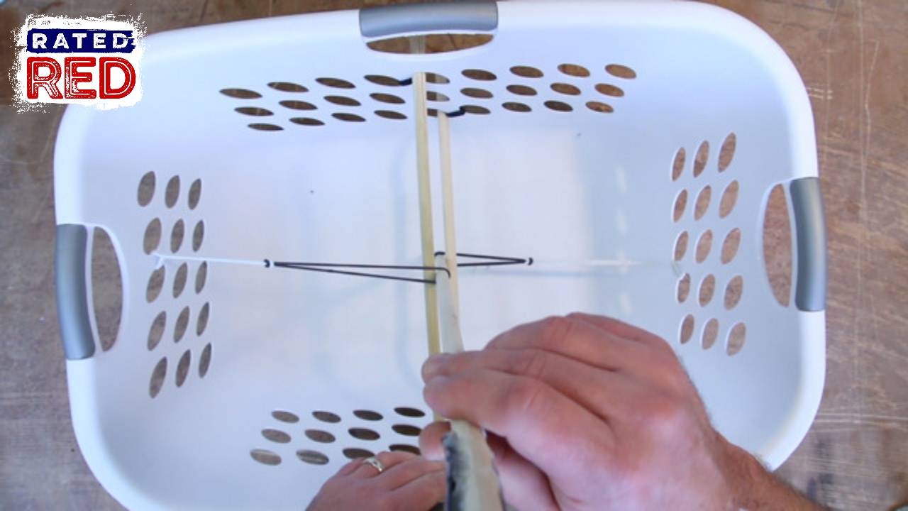 DIY Hack: Launch Items with a Laundry Basket Catapult