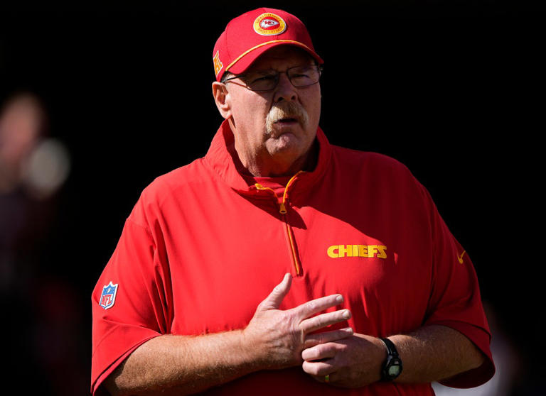 Although he originally thought “it’d be funny to show up” looking like coach Andy Reid, it has since stuck around. Getty Images