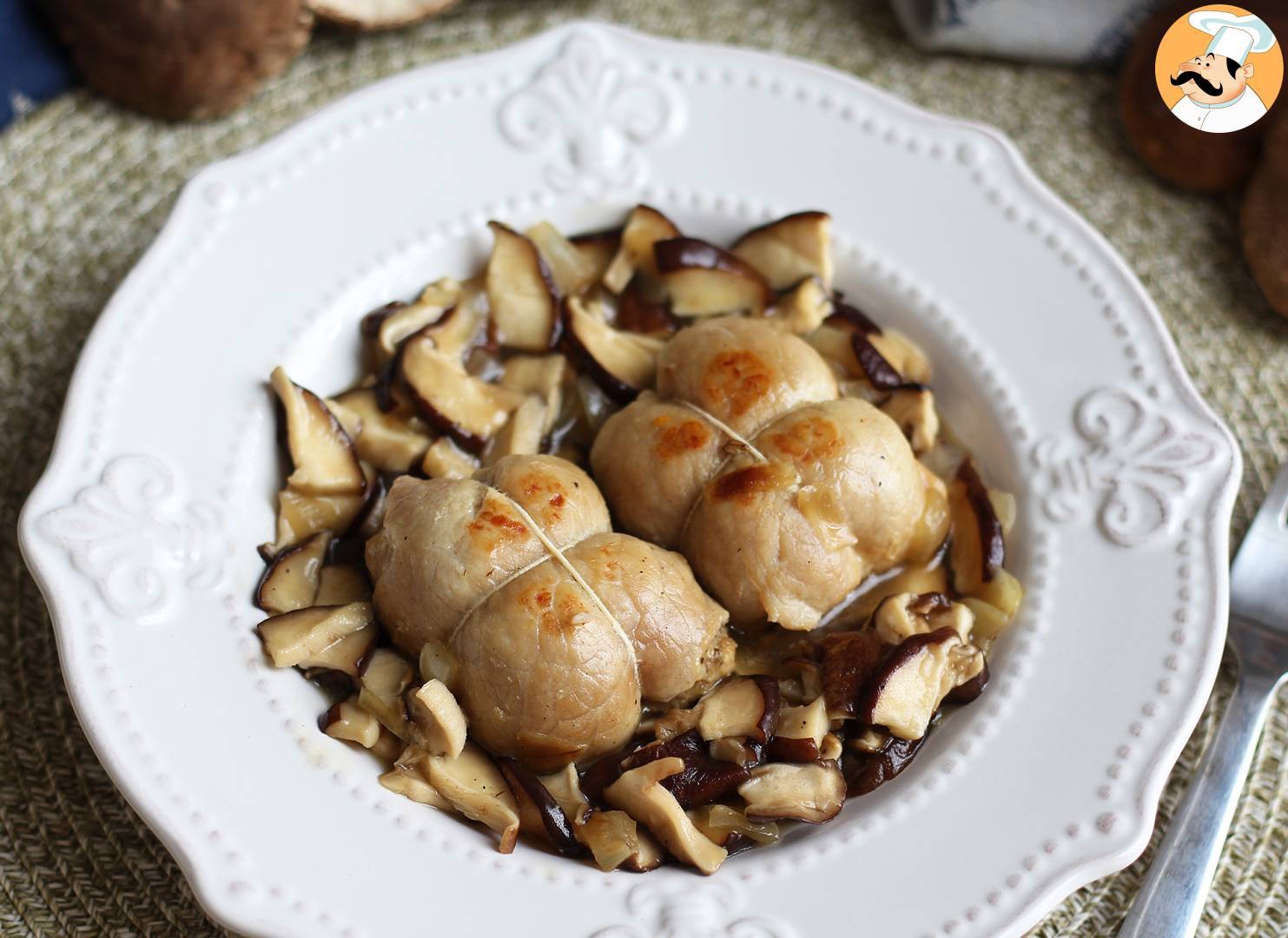 Schweinekoteletts mit einer pilzsauce