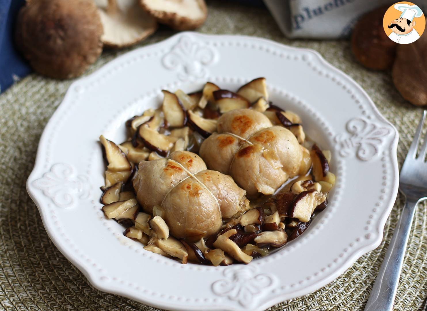 Schweinekoteletts mit einer pilzsauce