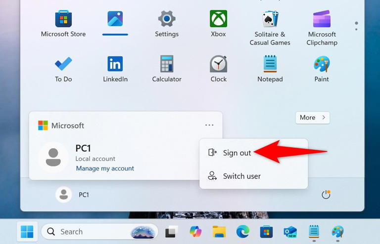 How to Sign Out of Your User Account on Windows 11