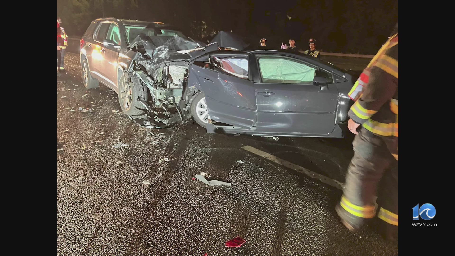 Suffolk Six-vehicle Crash On I-664