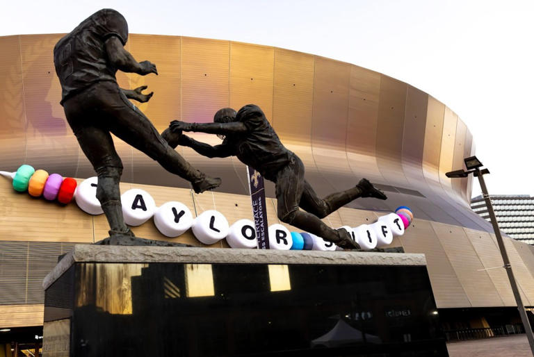 The inflatable was created by a Miami-based artist. Instagram/@saints