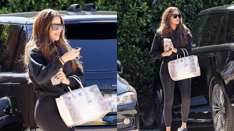 Khloe Kardashian s lavish Los Angeles stroll with Hermes icon