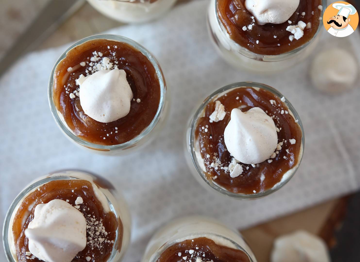 Verrines nach art des mont blanc mit kastaniencreme