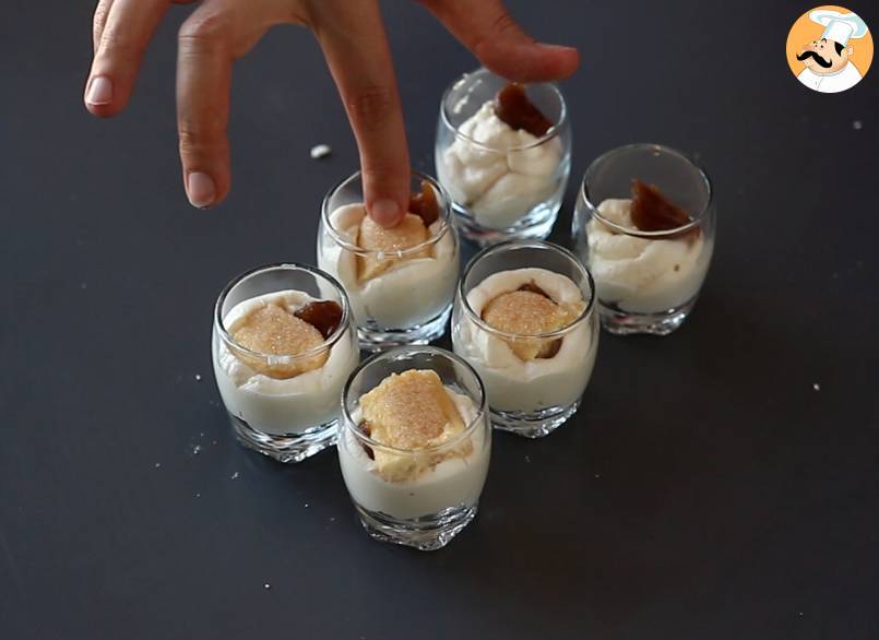 Verrines nach art des mont blanc mit kastaniencreme