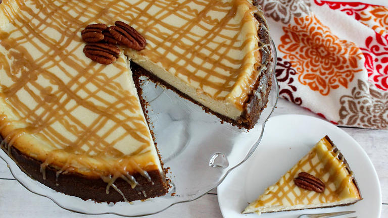 This delicious cheesecake recipe embodies Christmas - eggnog Kahlua ...
