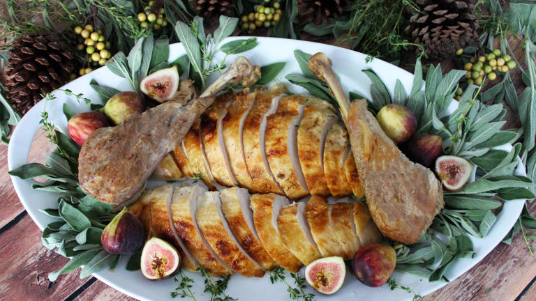 Turkey is the crowning dish on a Thanksgiving table - turkey, brined ...