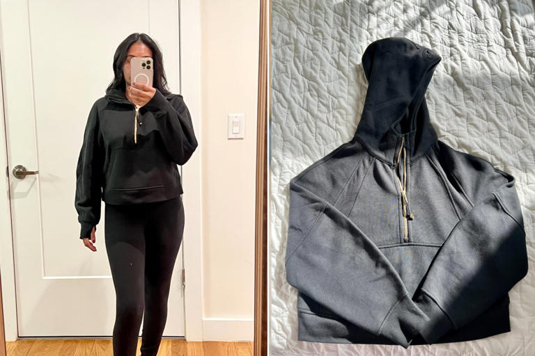 I Tried Lululemon s Famous Scuba Hoodie With a Built In Hair Tie