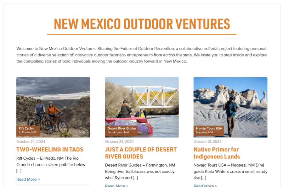 New Series Highlights The Businesses Shaping Outdoor Recreation In New ...