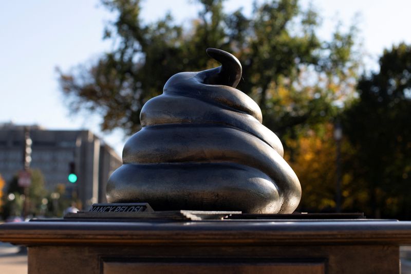 Poop-emoji Statue Near US Capitol Evokes Stain Of Jan. 6 Riot