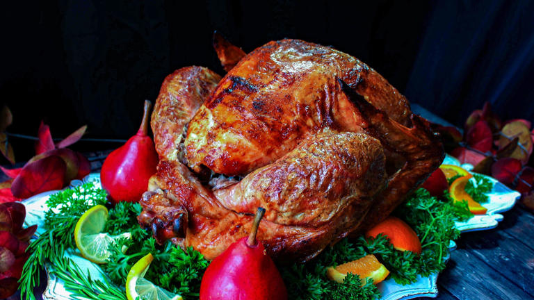 The unfried turkey cooked in an oil-less fryer comes out tender and ...