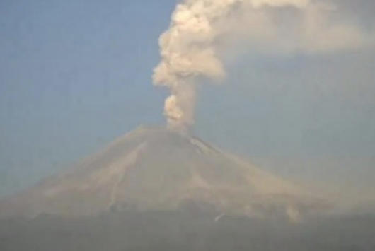 Actividad en el Popocatépetl.