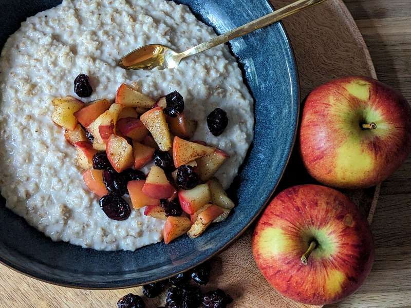 Haferflocken Mit Apfel Gesund