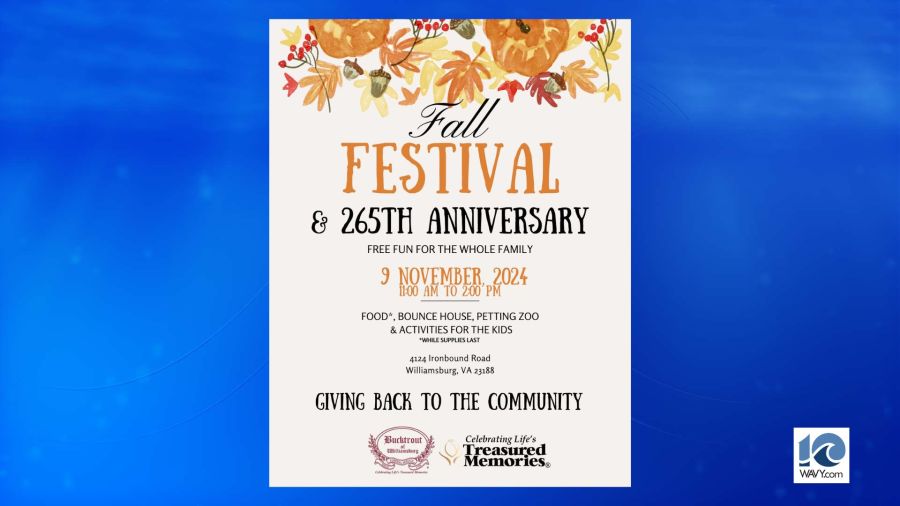 Bucktrout Funeral Home In Williamsburg Hosting Fall Festival