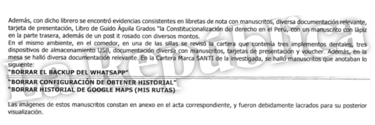 Fiscalía ratificará pedido de 18 meses de prisión preventiva contra Elizabeth Peralta