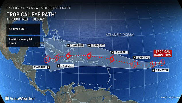 Caribbean islands put on hurricane alert as experts say Nadine to hit