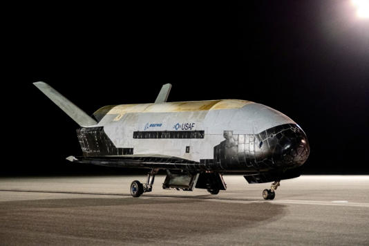 The US Space Force’s X-37B Orbital Test Vehicle at Kennedy Space Center on Nov. 12, 2022. U.S Space Force/Boeing / SWNS