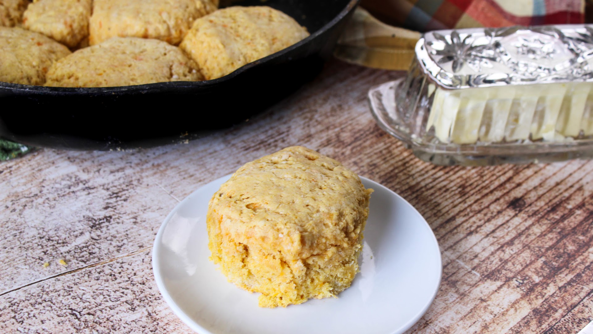 These sweet potato biscuits are fluffy, flaky, and filled with fall spices