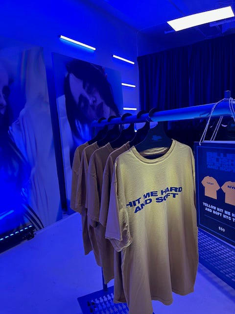 BILLIE EILISH POP-UP: Exclusive merch offered in SoHo shop