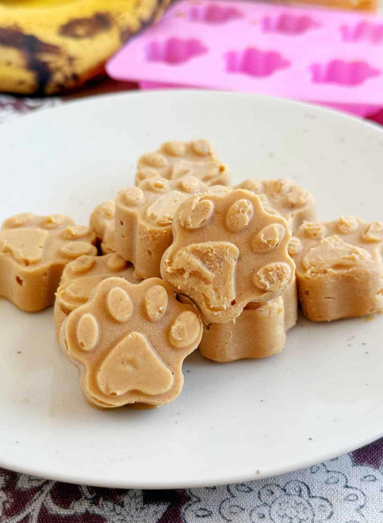 Peanut Butter Banana Dog Treats 3 Ingredients