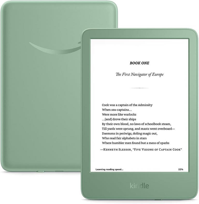 Amazon Kindle (2024) on white background