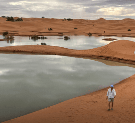 Uno de los desiertos mas grandes que existen con grandes inundaciones. Foto: Instagram