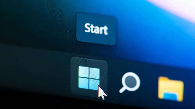 Mouse clicking on Windows start button