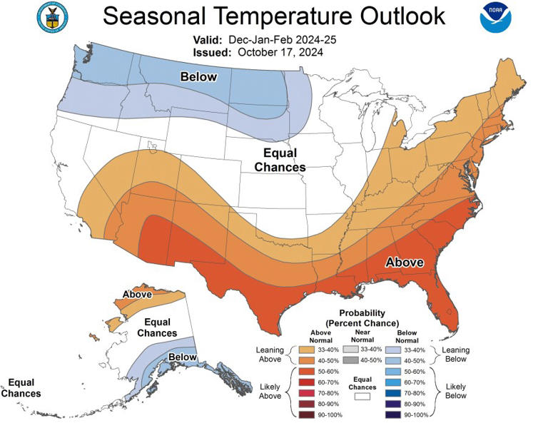 NOAA releases 202425 winter weather outlook Here’s what to expect for NNY