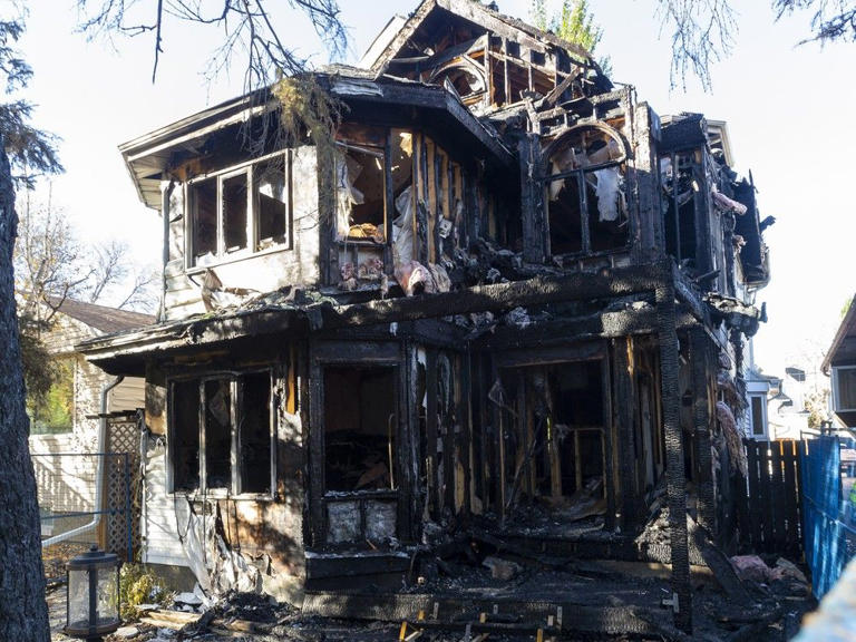 Arson destroyed a central Edmonton home. Police say the suspect left