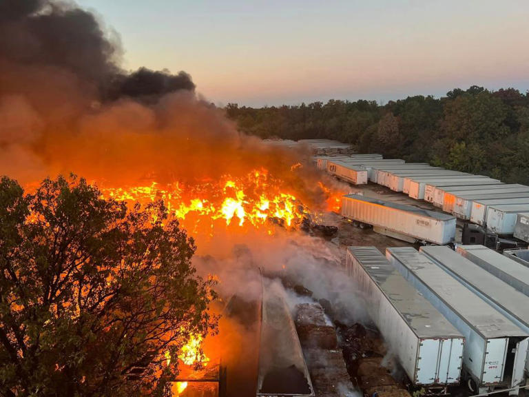 Rogers Fire Department gives update on recycling center fire