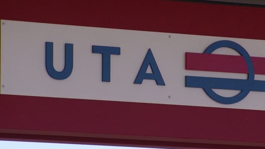 Hitandrun with UTA train in Salt Lake City